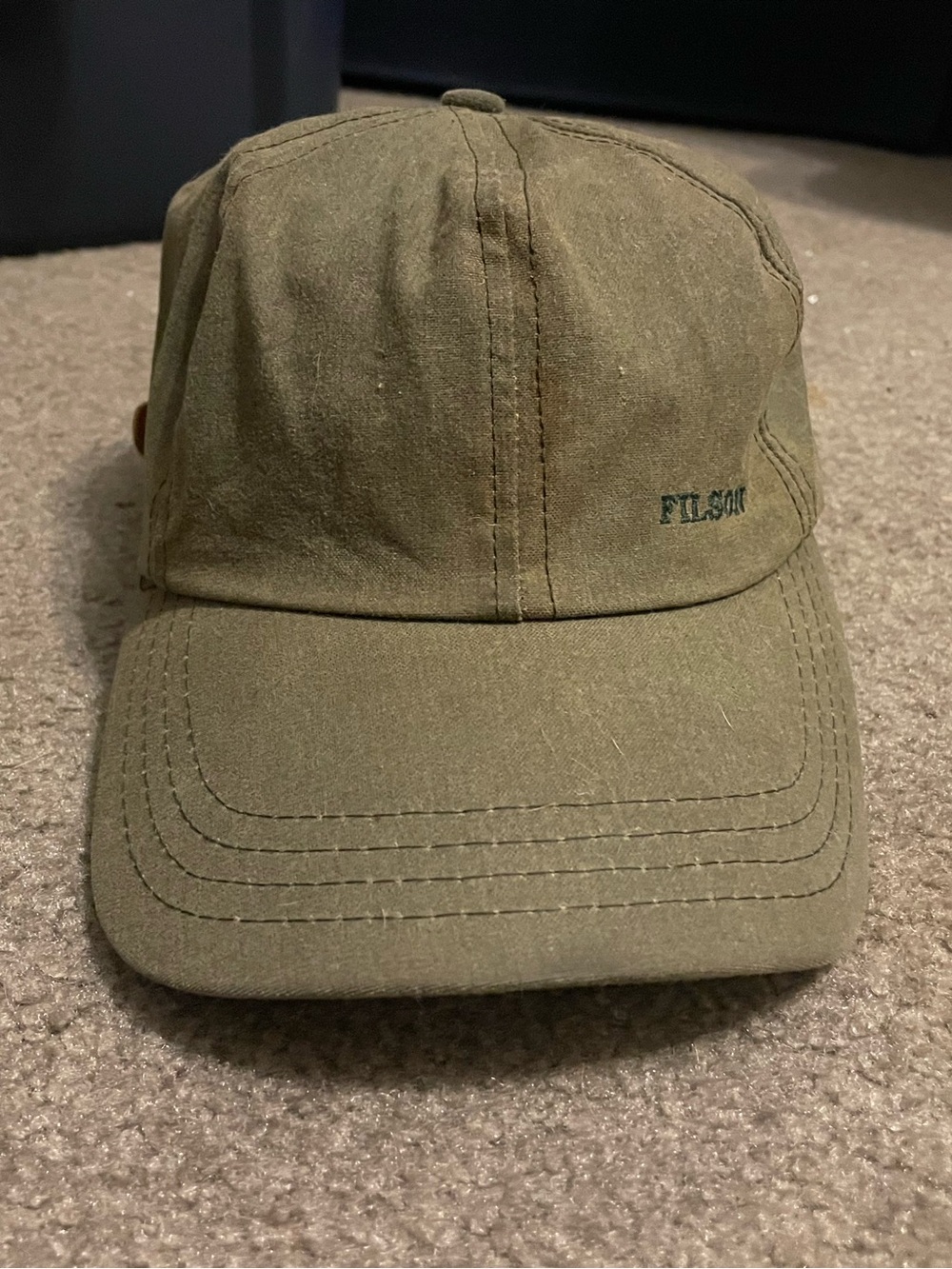 Unbranded Olive Green Cotton Baseball Cap